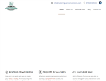 Tablet Screenshot of cateringvanconversions.com